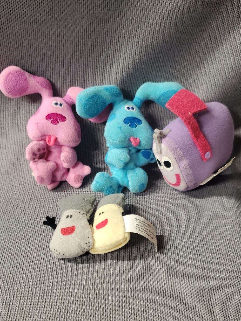 Vintage Blue's Clues Plush Finger Puppets Lot - 2000 Viacom Y2K